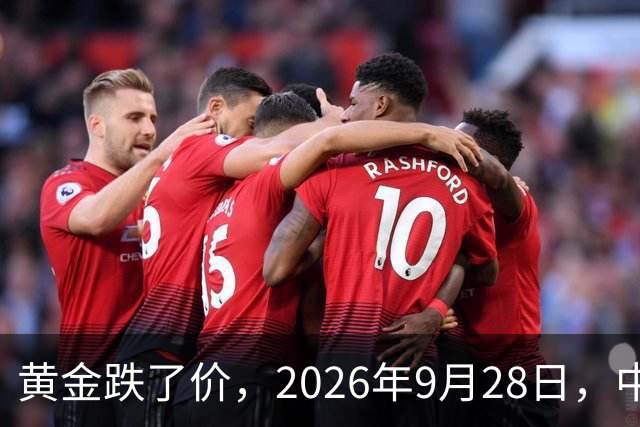 黄金跌了价，2026年9月28日，中国黄金最新价格，人民币黄金最新价格